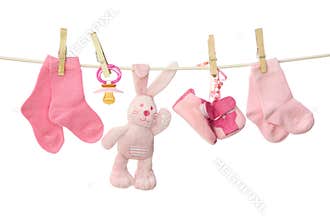 Pink baby goods