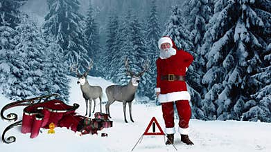 Santa Claus had an accident