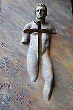 Angel sculpture in Italy by Igor Mitoraj