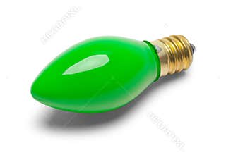Green Christmas Light