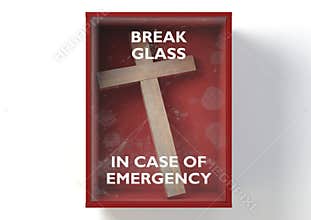 Emergency Red Box With Crucifix
