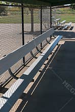 Baseball field dugout