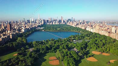 New York City Central Park and Manhattan, Aerial View