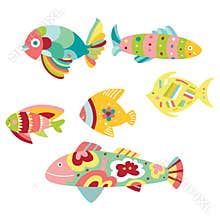 Set of Decorative Fish