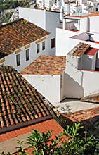 Town rooftops, Casares, Spain.