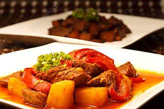 Local Filipino food - Pork Stew