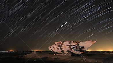Time Lapse Star Trails in Remote Location