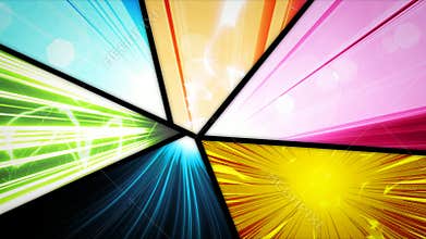 Comic Book Action Layout Background With Power Fx