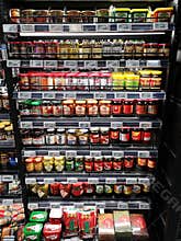 Variety of cooking sauces in Shanghai supermarket