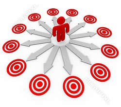 Many Opportunities are Targeted - Man and Arrows