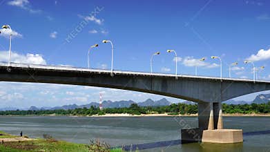 The Third Thaiâ€“Lao Friendship Bridge in Nakhon Phanom, Thailand