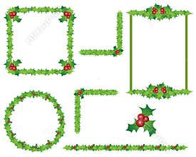 Holly border frames