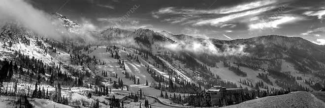 Snowbird ski resort panoramic