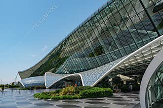 Baku, Azerbaijan, 20-05-2019: Heydar Aliyev International Airport
