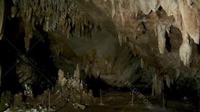 Expansive chamber inside a cave