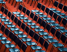 Chairs in an audience