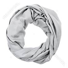 Silk scarf. Gray silk scarf isolated on white background