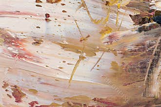 Ideal painting in admirable gentle beige colour. Modern abstract art painting.