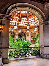Glass Ceiling at the Biltmore Estate Mansion, Asheville, NC
