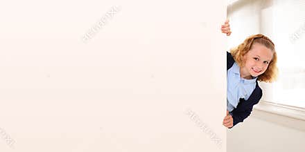 School Girl Add Text