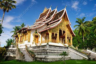 Temple in Luang Prabang Royal Palace Museum, Laos