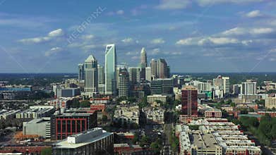 Charlotte Uptown North Carolina Aerial