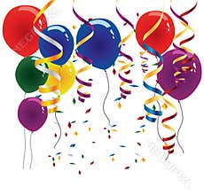 Balloons and Streamers