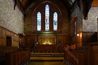 Interior of Anglican Christ Church Cathedral, Capital City of Falkland Islands