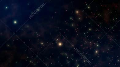 Luminous Sparkling Bokeh Particles Animation