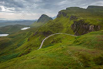 The Quiraing â€“ Destination with easy and advanced mountain hikes with beautiful scenic views on the Isle of Skye