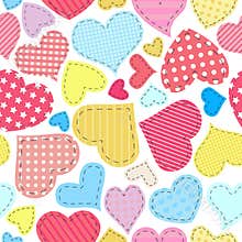 Seamless hearts pattern