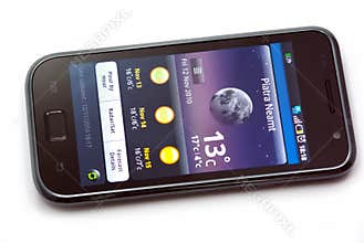 Weather on mobile phone