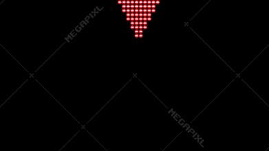 Red LED Arrow moving down