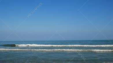 Sea wave on the beach at south of Thailand.