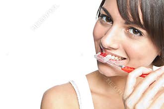 Brushing teeth