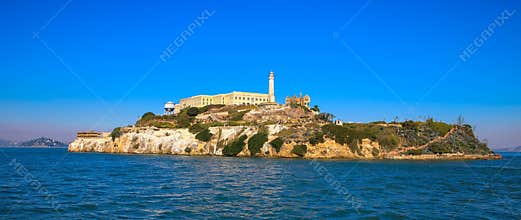 Alcatraz island penitentiary in San Francisco Bay California