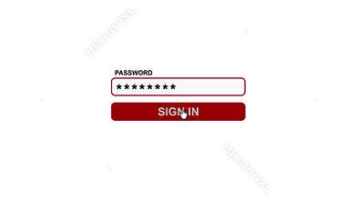 Entering password