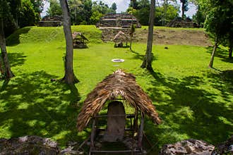 Archaeological Site: Uaxactun, ancient sacred Maya place and astronomical observatory
