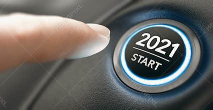 Year 2021 Start, Two Thousand and Twenty One Concept