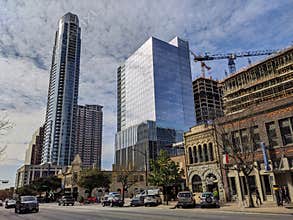Congress street in downtown Austin Texas