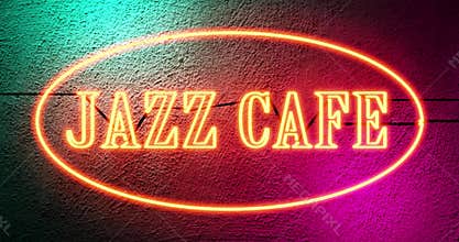 Jazz Cafe sign shows entrance to musical bar entertainment - 4k