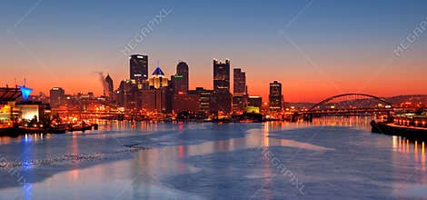 Pittsburgh Skyline at Night