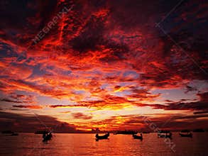 Magical sunset