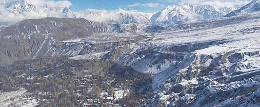 Beautiful view of Khaplu Ghanche Gilgit Baltistan