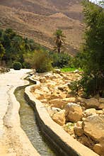 Irrigation system in Wadi bani khalid, Oman