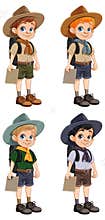 Scout Boy Cartoon Character