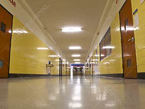 Empty Hall in School