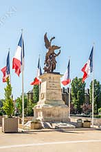 View at the Memorial of World War in Meziers, France