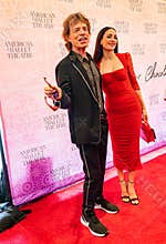 Mick Jagger and his girlfriend Melanie Hamlick at Red Carpet for premier of American Ballet theatre Like Water for Chocolate