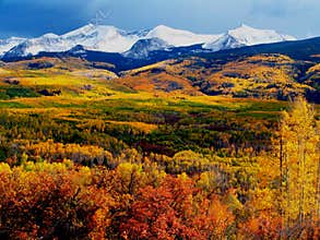 Kebler Pass Fall Mountains